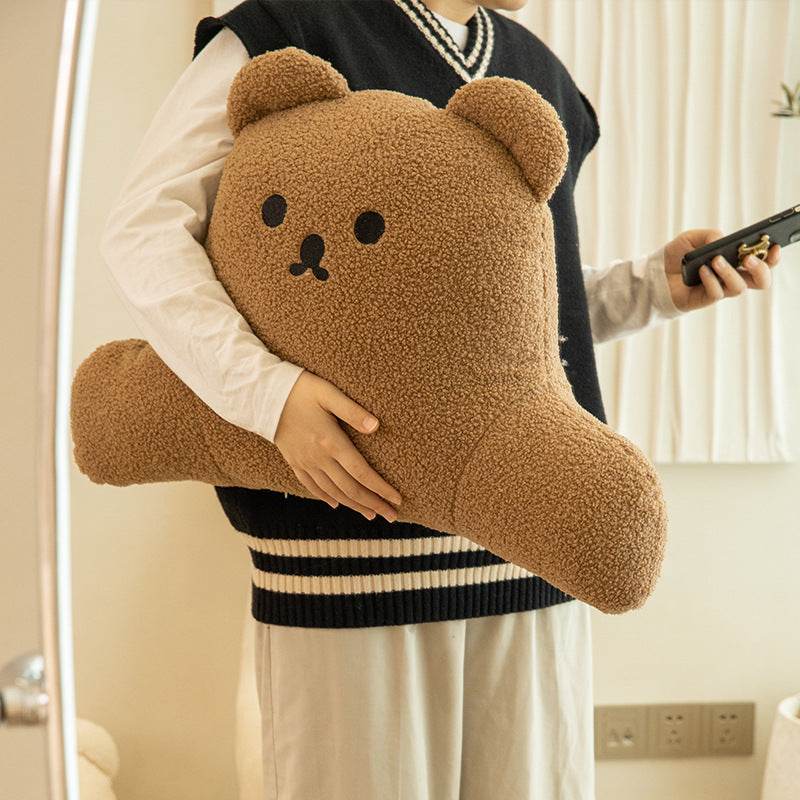 Lumbar Seat Cushion Bear Pillow - Mubimart