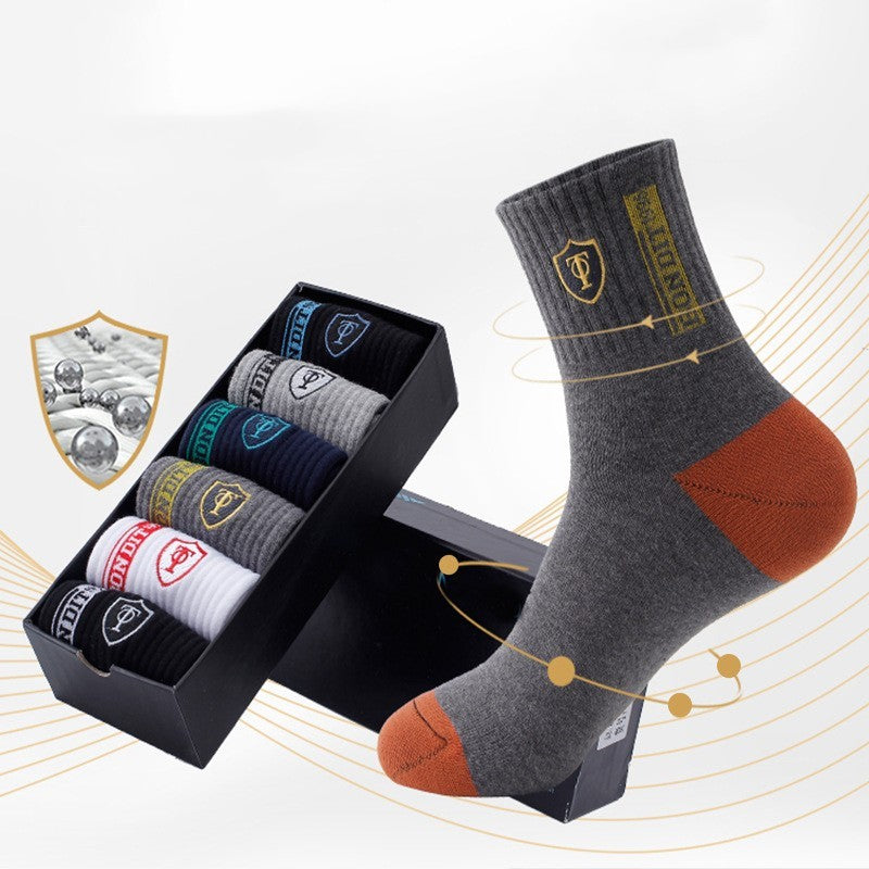 Sweat-absorbing Cotton Socks Deodorant Athletic - Mubimart - Athletic socks 