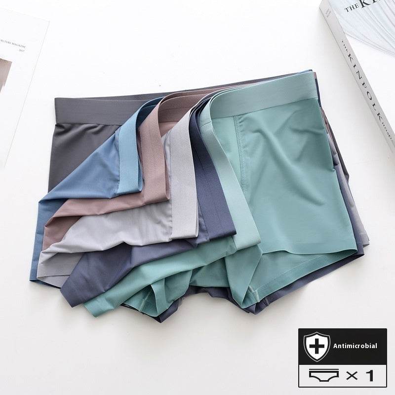 New Modal Men's Underwear Seamless Ultra-thin Breathable Boxers Youth Boxers - Mubimart