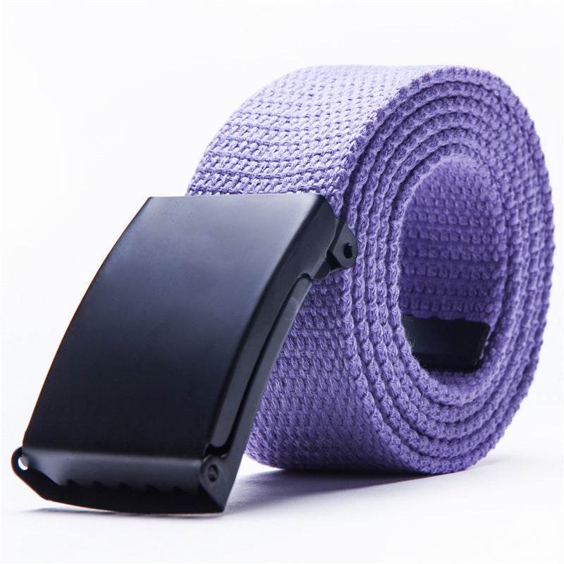 Candy-colored fashionable canvas belts for men and women - Mubimart