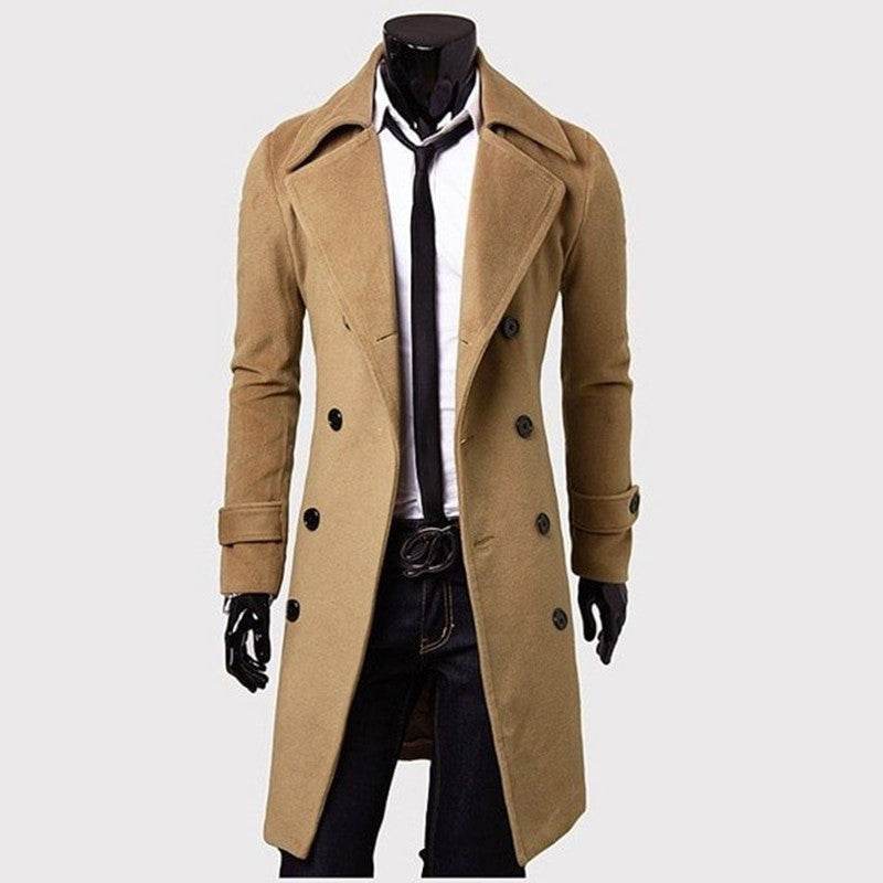 Men's Trench Coat - Mubimart