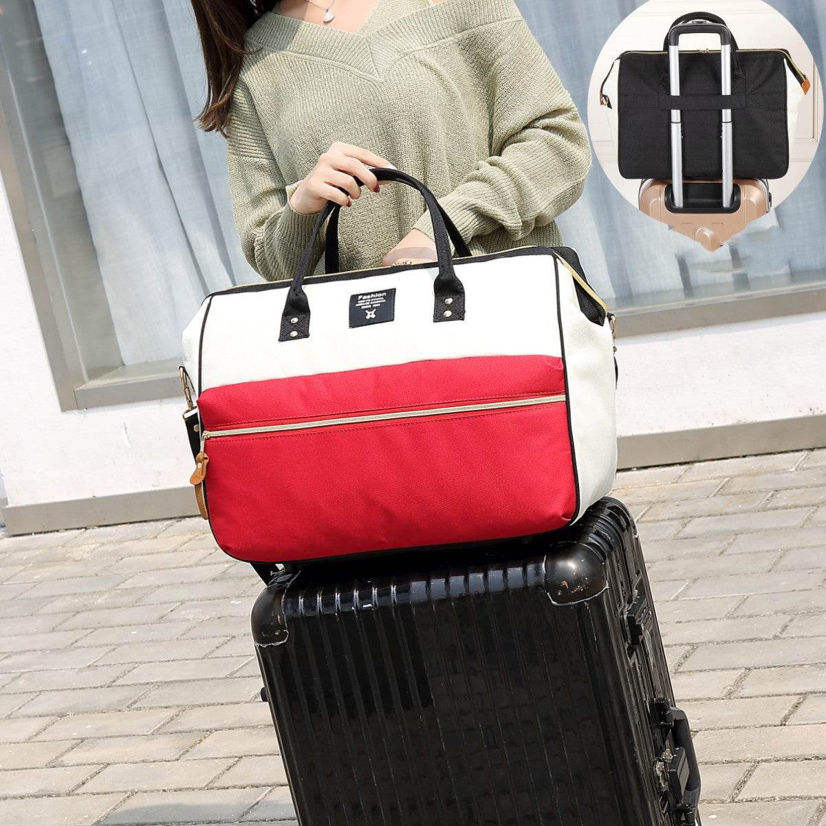 Hand Travel Bag Duffel Bag Female Business Travel Fitness Travel Bag - Mubimart