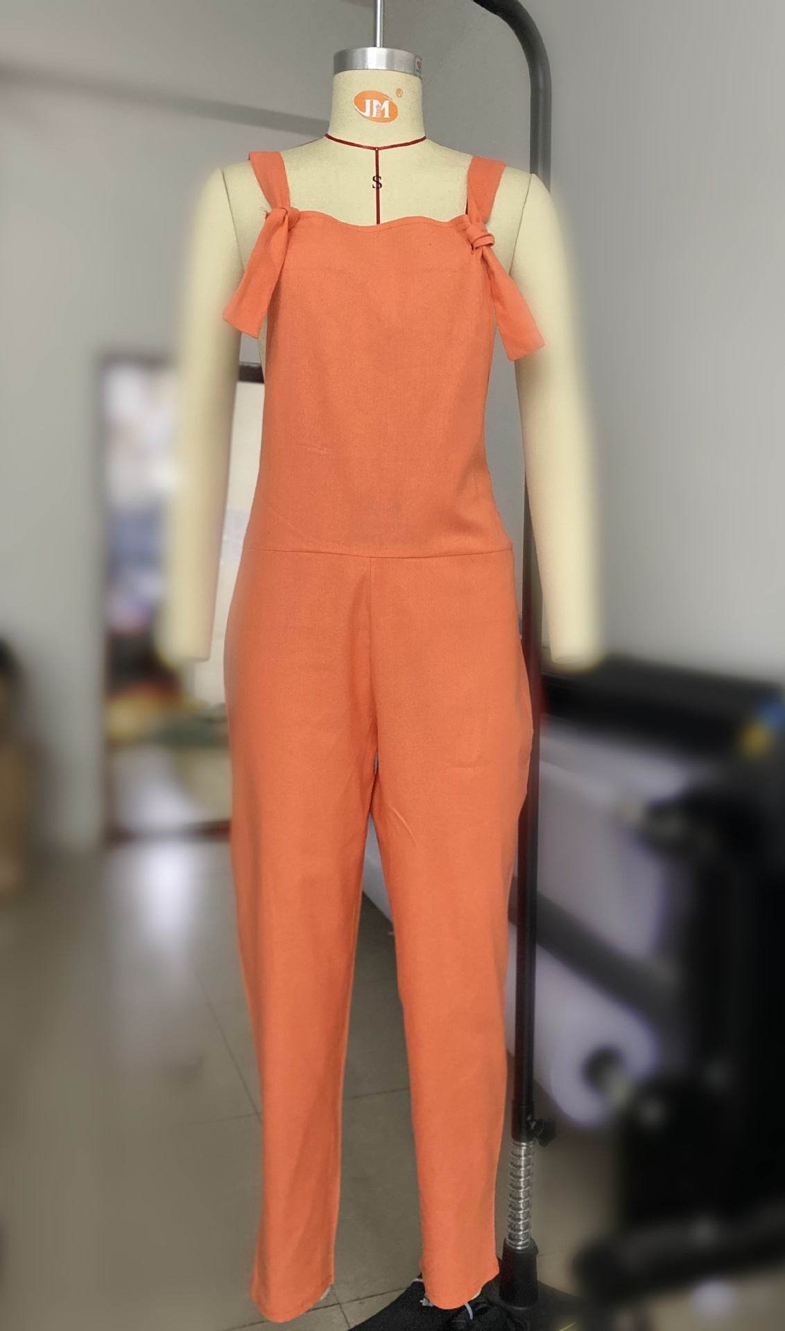 Loose casual plus size fall / winter jumpsuit - Mubimart