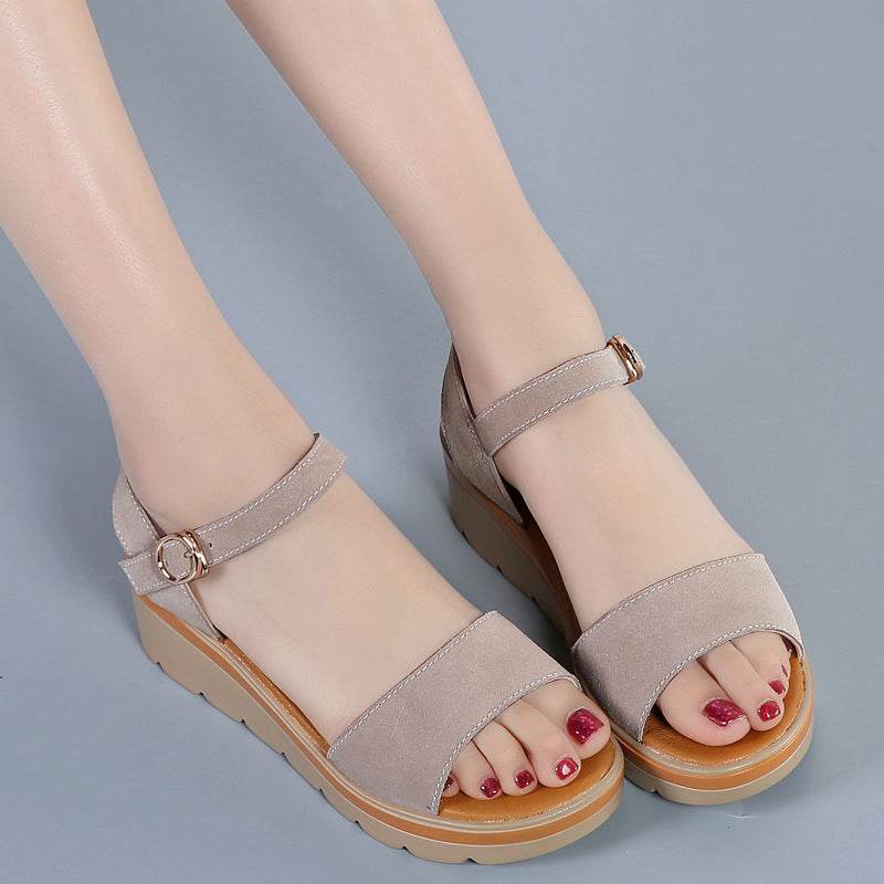 Flat platform platform sandals - Mubimart