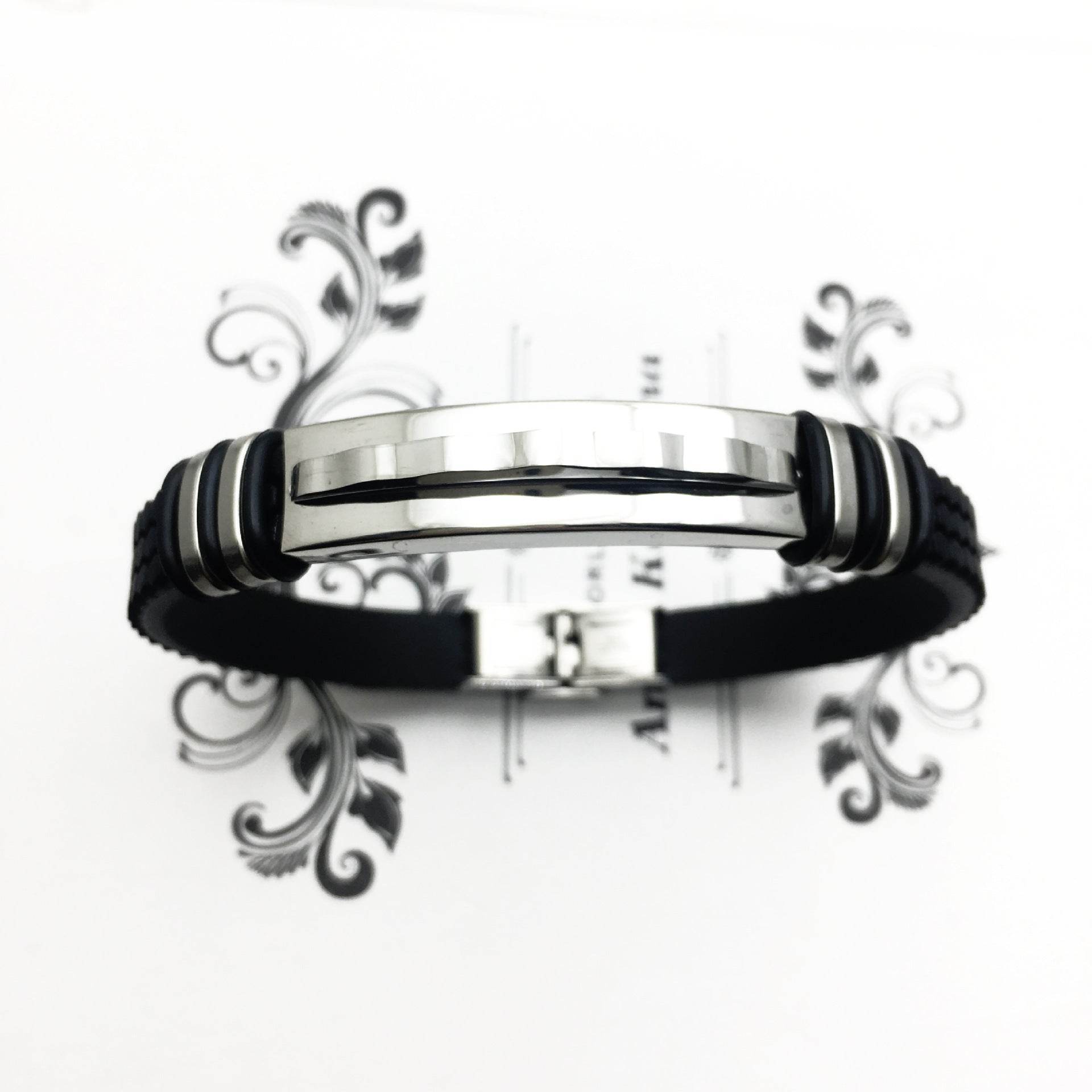 Zap Stainless Steel Mens Bracelet - Mubimart