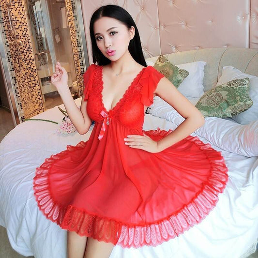 Net yarn nightgown - Mubimart