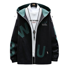 Men's Casual Cropped Fleece Jacket Hooded Jacket