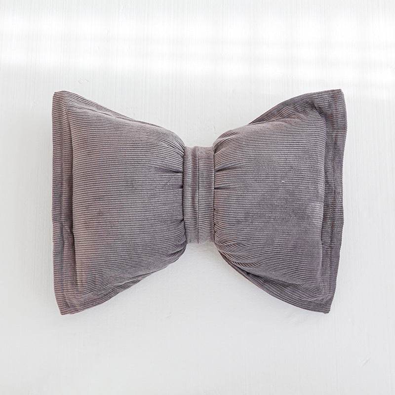 Creative Bowknot Cotton Lumbar Pillow - Mubimart
