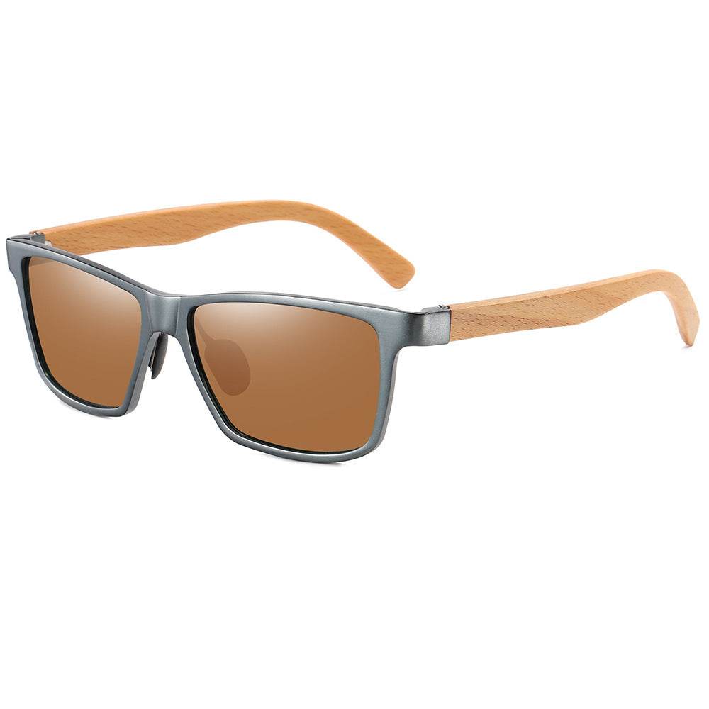 Polarized bamboo sunglasses - Mubimart