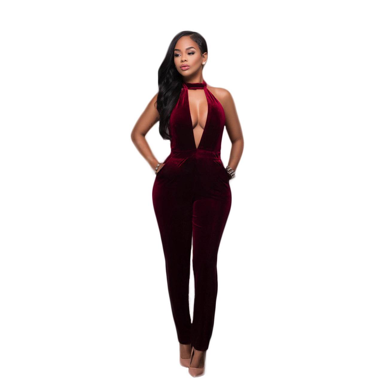 Zipper slim bodysuit - Mubimart