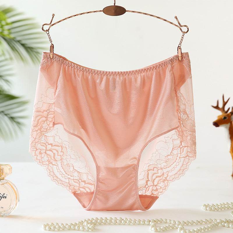 Large size high waist mesh panties - Mubimart