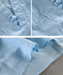 Linen embroidered shirt