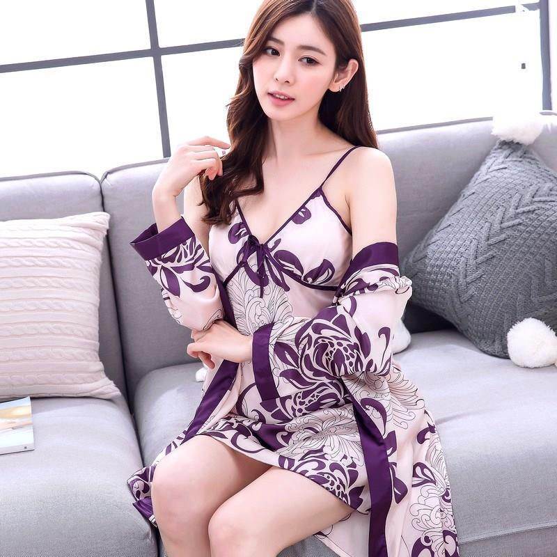 Nightgown feminine pajamas - Mubimart
