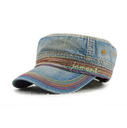 Cowboy cap Flat top hat - Mubimart