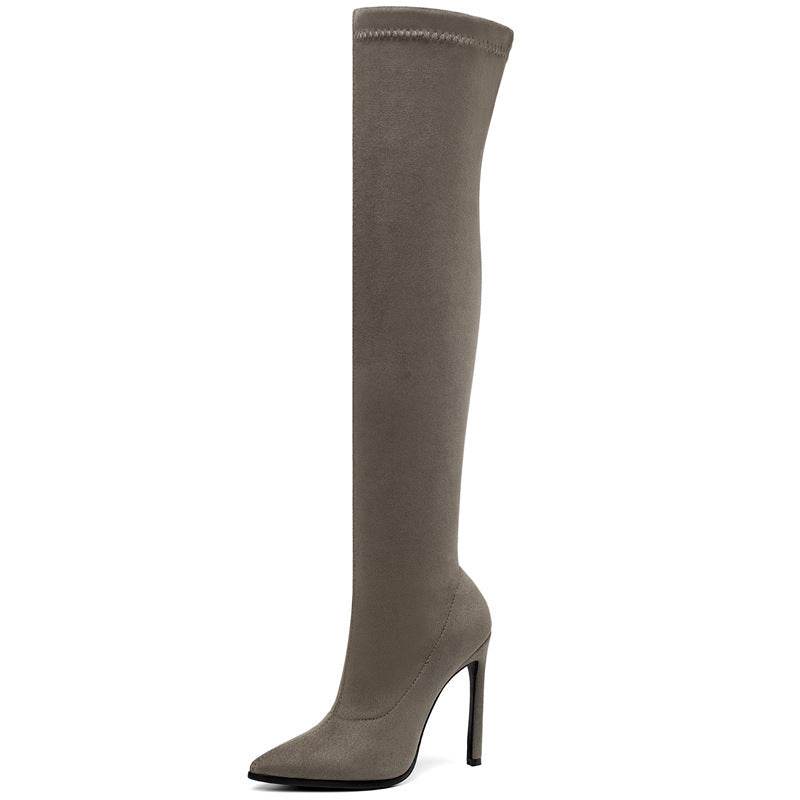 Stiletto high heel over the knee boots - Mubimart