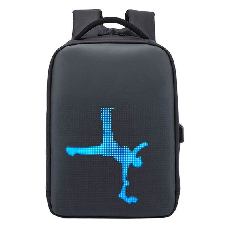 Waterproof LED Display Backpack Dynamic Duffel Bag - Mubimart