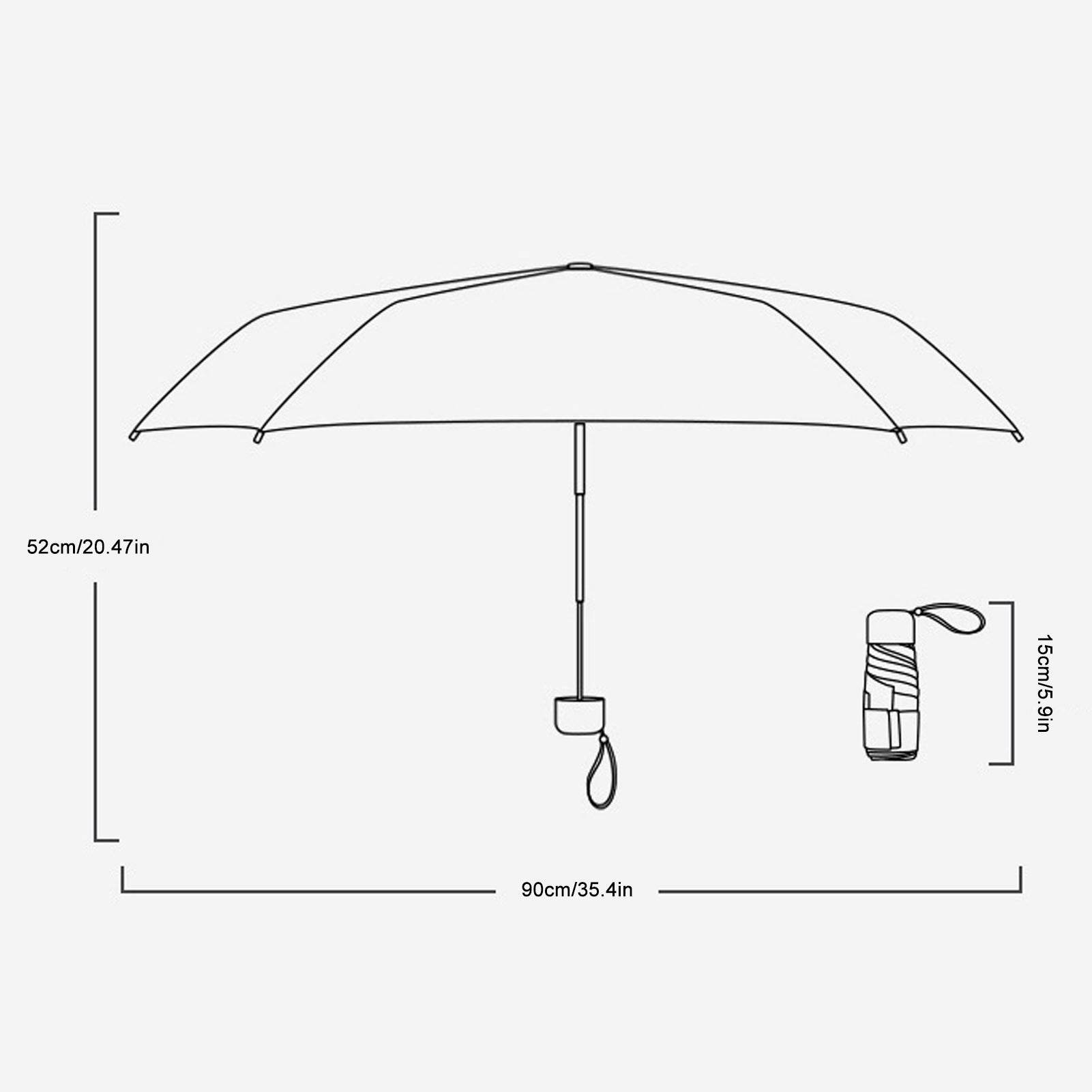 Women's Mini Sun Ultra-compact Portable Umbrella - Mubimart