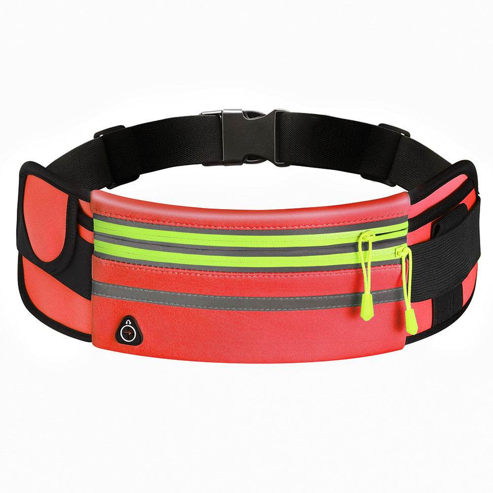 Double Zippers Waist Bags Waterproof Sports Running Fanny Pack - Mubimart