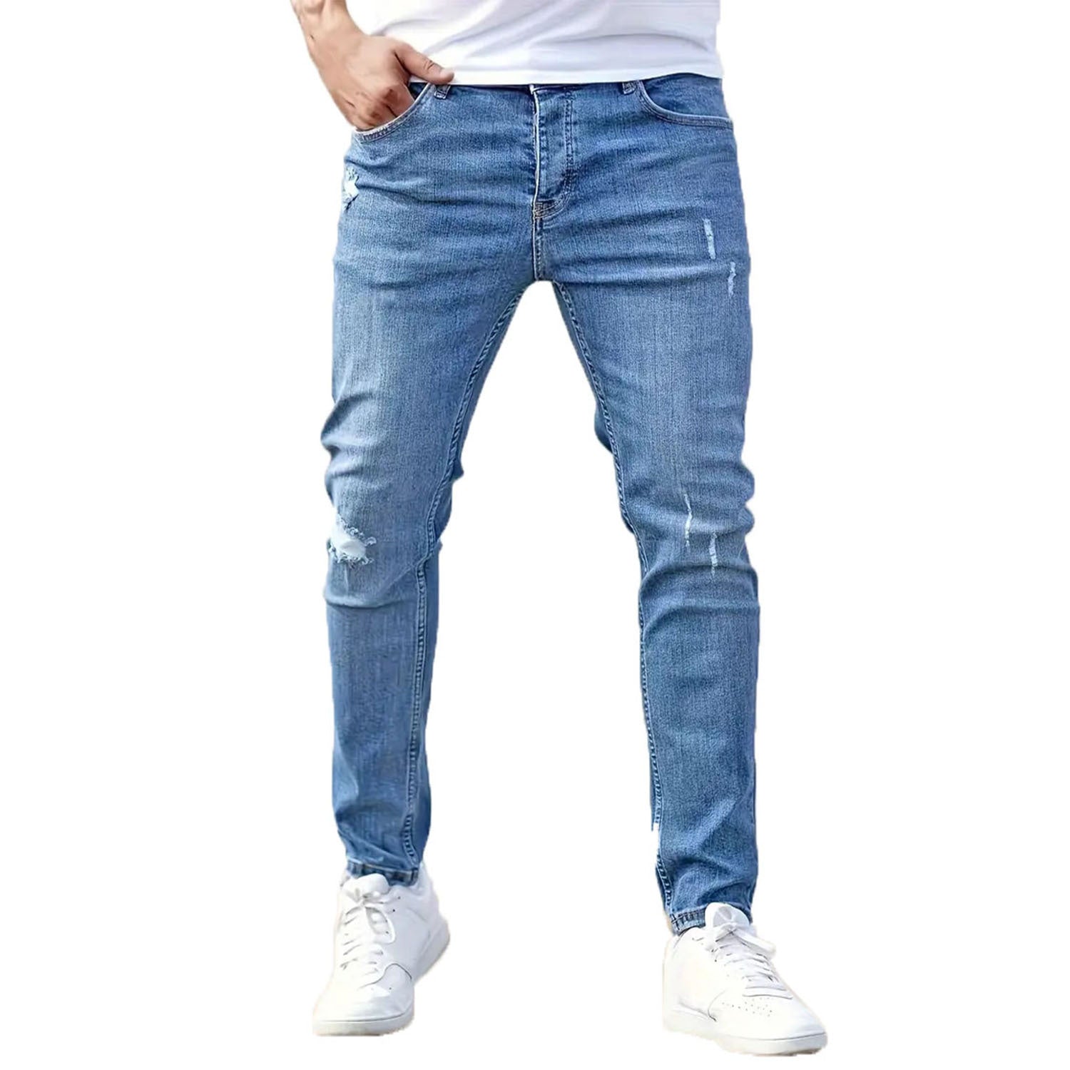 Slim-Fit-Stretch-Jeans im amerikanischen Stil