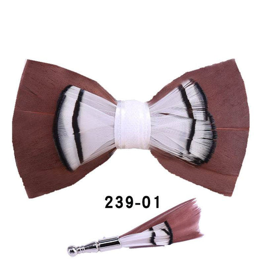 Men's Bow Tie Pink Bow Tie - Mubimart