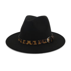 Fedora hoed luipaard print hoed