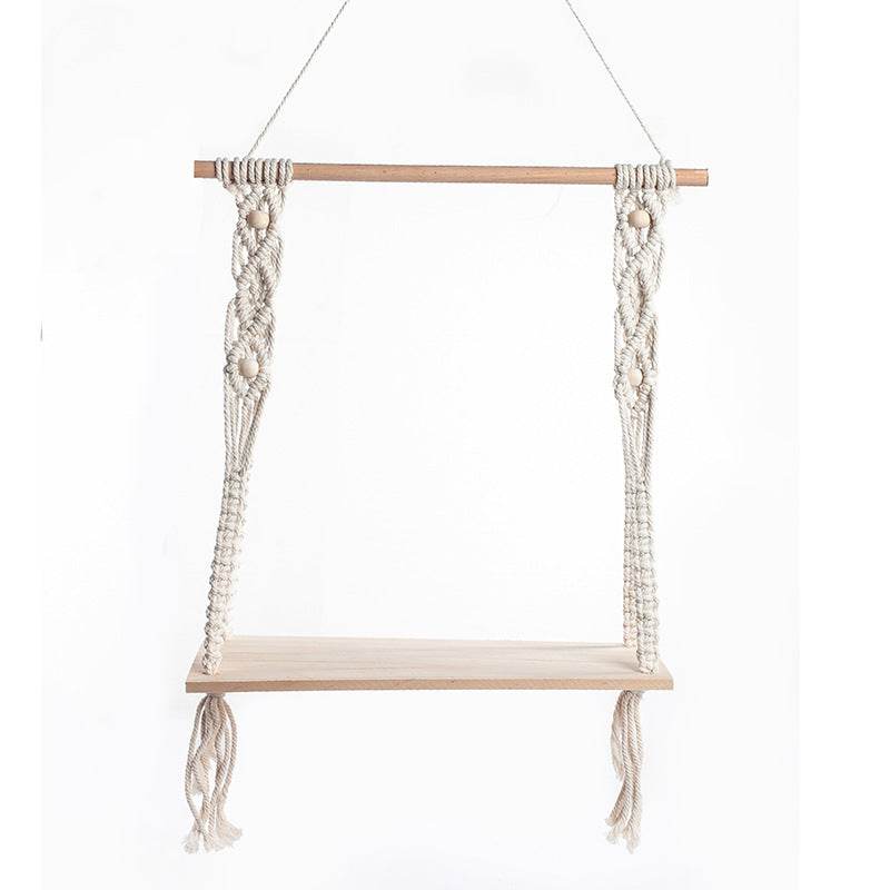 Hand-woven tapestry shelf - Mubimart
