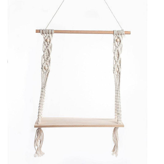 Hand-woven tapestry shelf - Mubimart