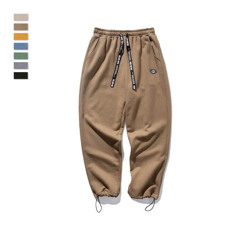 Men's drawstring knit stretch sweatpants - Mubimart