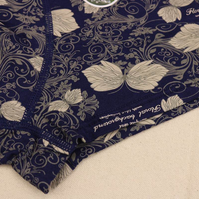 Cotton butterfly print boxer briefs - Mubimart