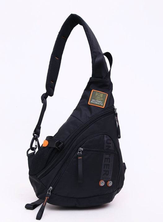 Men Oxford Sling Knapsack Shoulder Messenger Chest Bag Laptop Kettle Travel Assault Single Back Pack Cross Body Trekking Bags - Mubimart