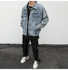 Loose denim jacket