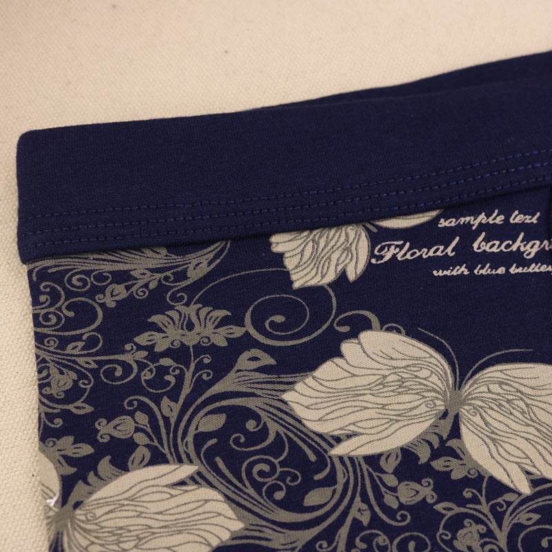 Cotton butterfly print boxer briefs - Mubimart