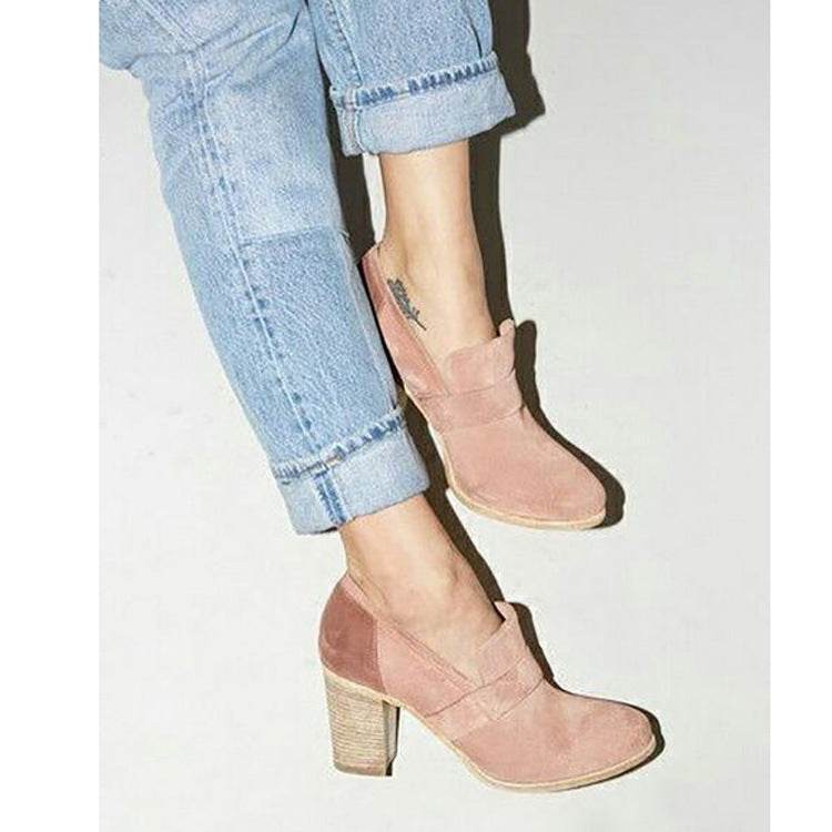Frosted Chunky Booties - Mubimart