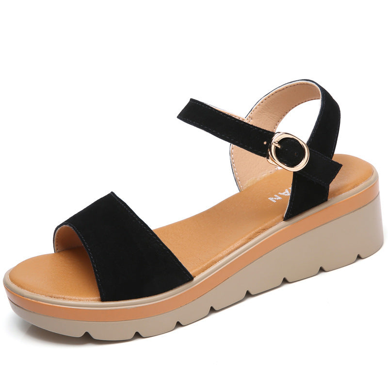 Flat platform platform sandals