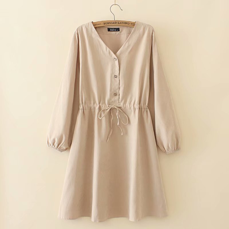 Shirt mid-length dress - Mubimart -  