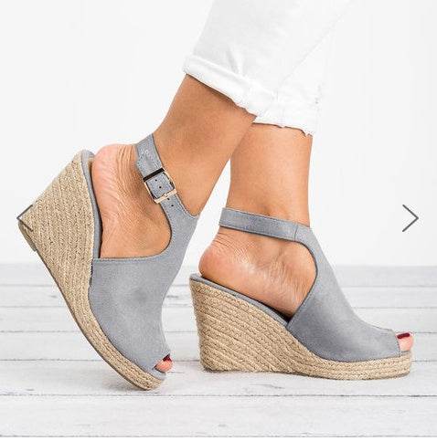 Fashion Women Platform Sandals Peep Toe Spartan Sandals Women Summer Wedges High Heel Shoes - Mubimart
