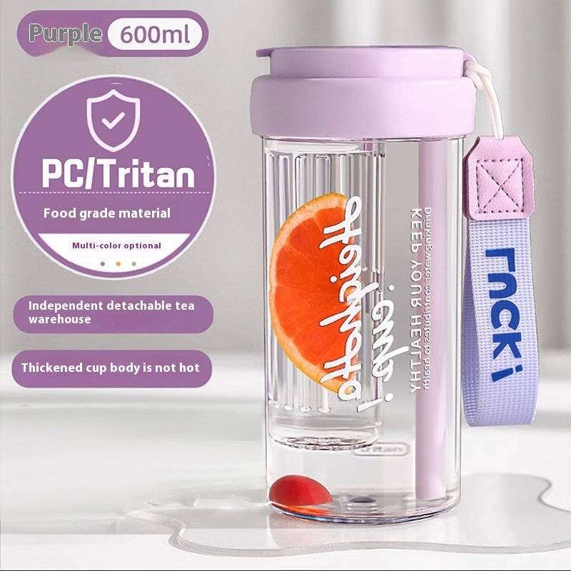 Plastic Water Cup Scented Tritan High Temperature Resistant Large Capacity Cup - Mubimart