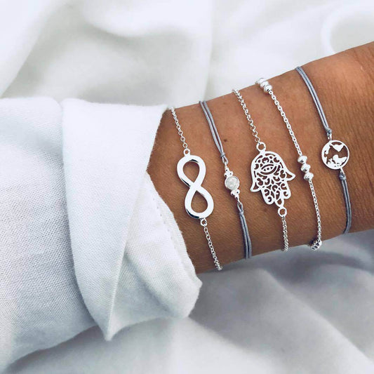 Bohemian Bracelets & Bangles Set Vintage Bead Boho Charm Bracelet For Women Jewelry Accessories Pulseras Mujer Bijoux Femme - Mubimart