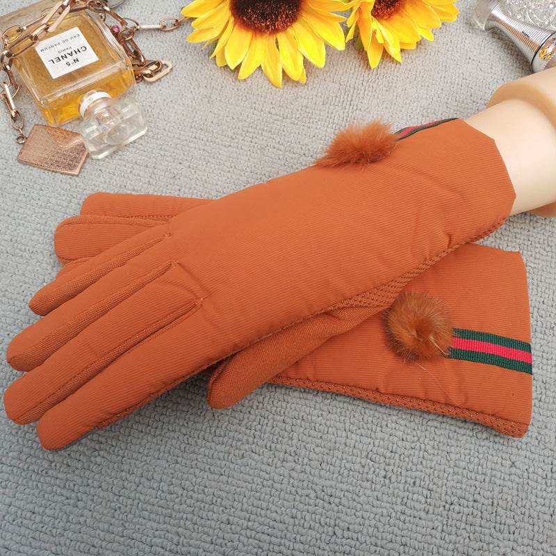 Rainproof touch screen leather gloves - Mubimart