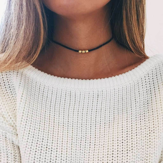 New personality short choker collar necklace trendy women all-match necklace - Mubimart