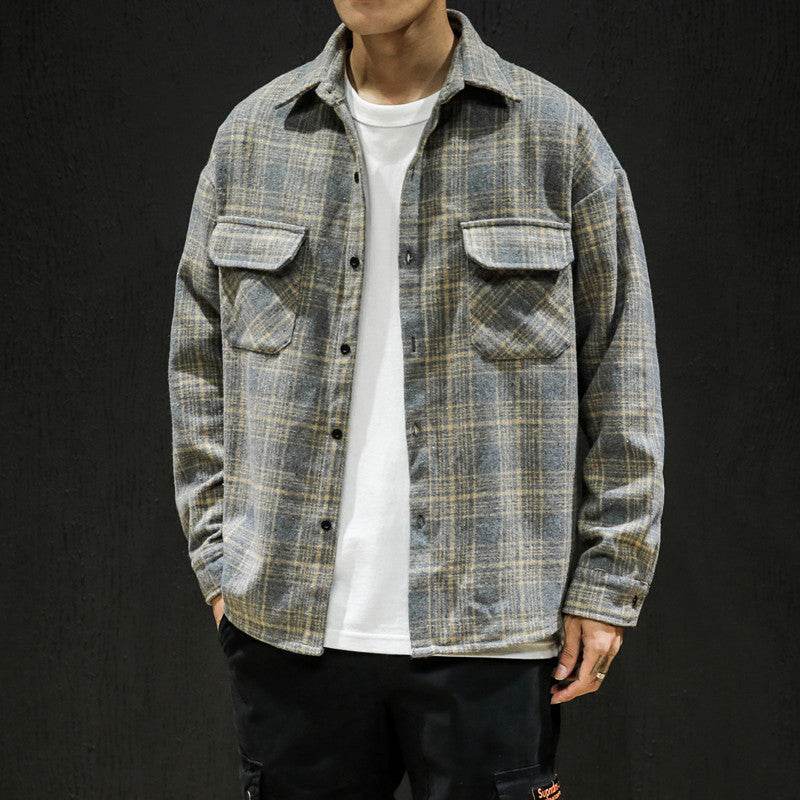 Jacket youth Plaid Shirt - Mubimart