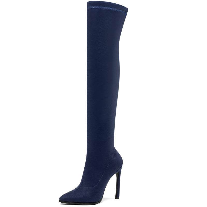 Stiletto high heel over the knee boots - Mubimart