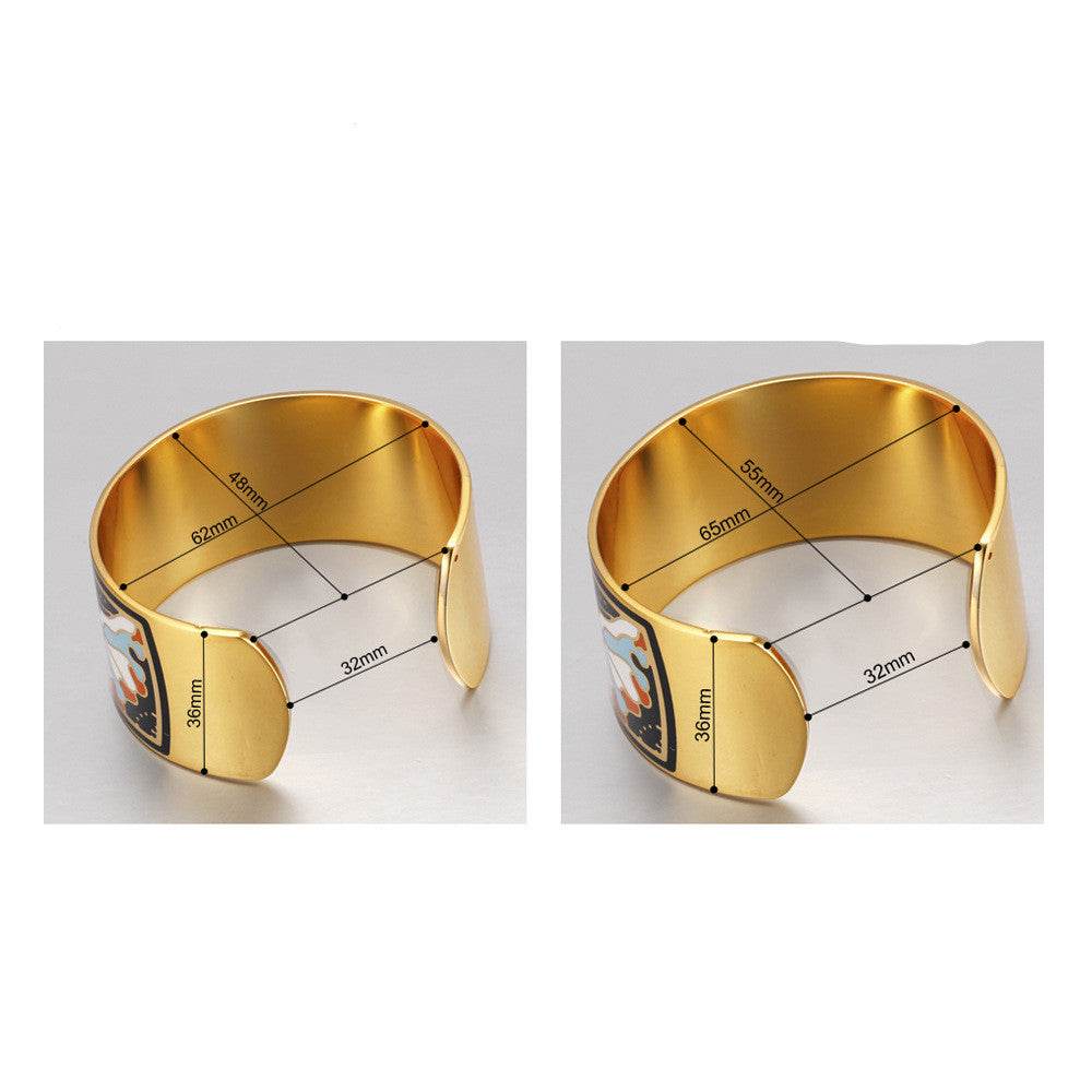 Bangle enamel bracelet - Mubimart