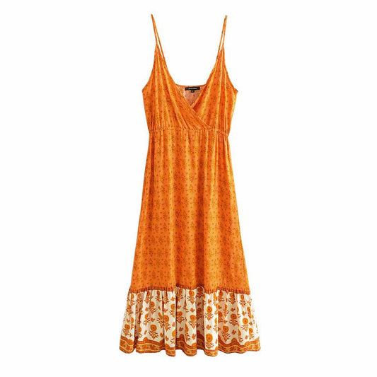 Printed camisole dress - Mubimart
