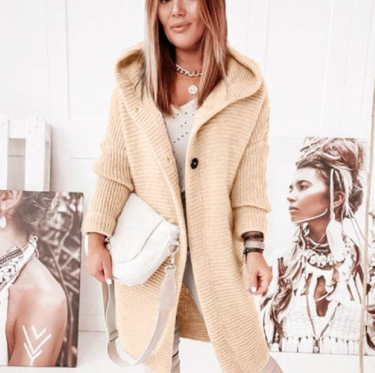 Temperament Commuting Loose Cardigan Women Sweater Plus Size - Mubimart