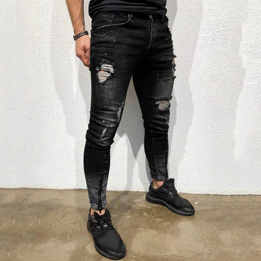 Men's ripped jeans - Mubimart
