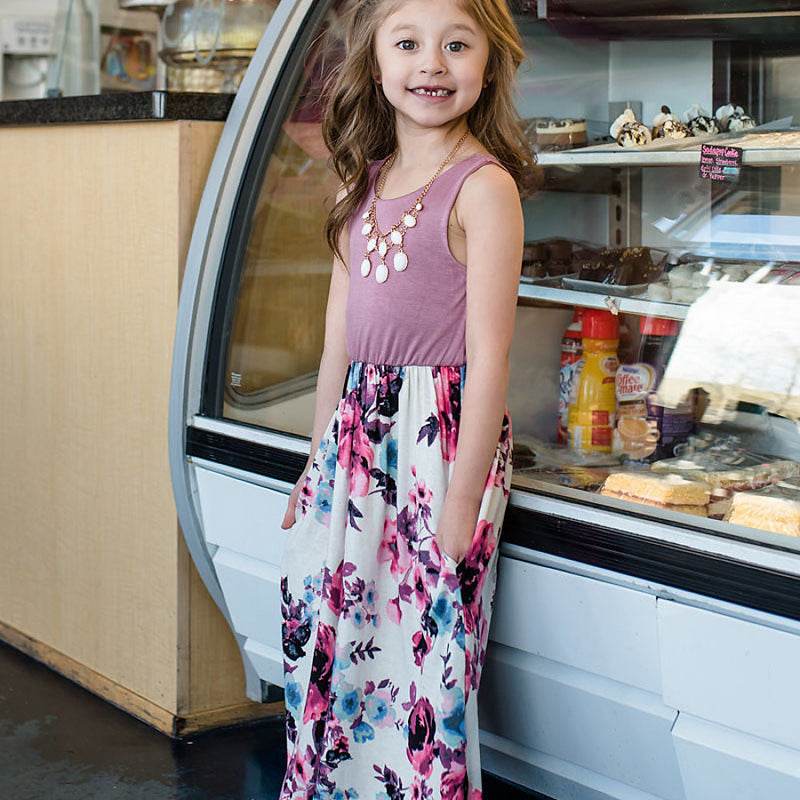Printed maxi dress - Mubimart
