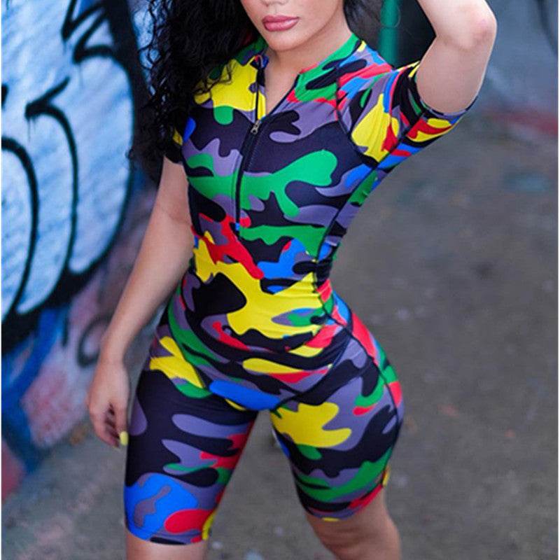 Camouflage bodysuit - Mubimart