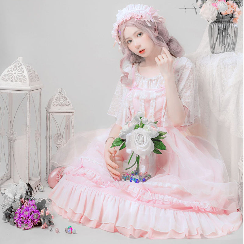 Lolita sweet camisole dress - Mubimart - Camisole Dress 