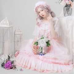 Lolita sweet camisole dress - Mubimart - Camisole Dress 